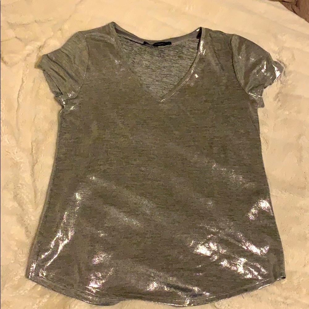 Chrome/Metallic Silver WHBM Tee